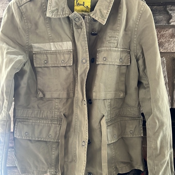 Paul Smith Women’s Khaki Military Field Style Jacket Size 42 - Picture 2 of 7